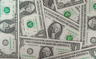 Image showing Dollar notes 1 Dollar