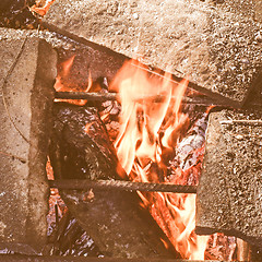 Image showing Retro looking Barbecue