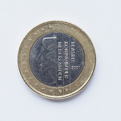 Image showing Dutch 1 Euro coin