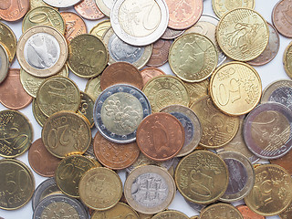 Image showing Euro coins