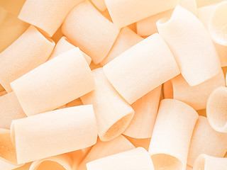 Image showing Retro looking Paccheri pasta