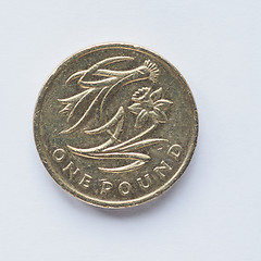 Image showing UK 1 Pound coin