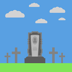 Image showing Grey Gravestone