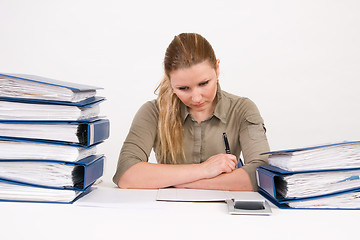 Image showing Successful business woman working