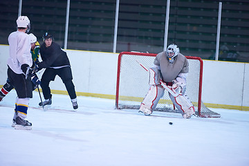 Image showing ice hockey goalkeeper