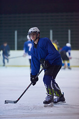 Image showing ice hockey player in action