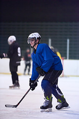 Image showing ice hockey player in action