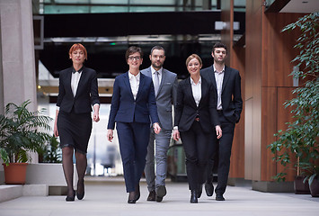 Image showing business people team walking