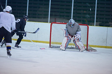 Image showing ice hockey goalkeeper