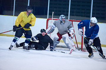 Image showing ice hockey goalkeeper