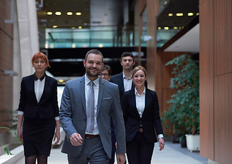 Image showing business people team walking