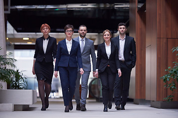 Image showing business people team walking