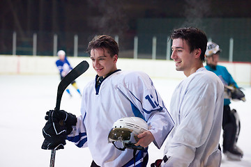 Image showing ice hockey sport players