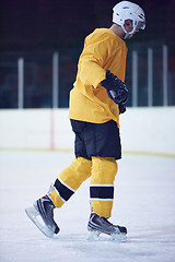 Image showing ice hockey player in action