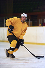 Image showing ice hockey player in action