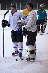 Image showing ice hockey sport players