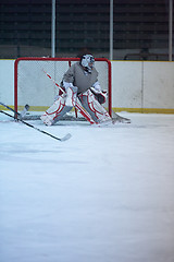 Image showing ice hockey player in action