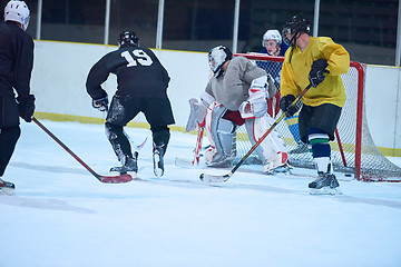 Image showing ice hockey goalkeeper