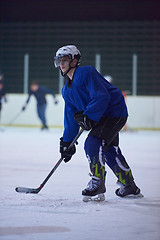 Image showing ice hockey player in action