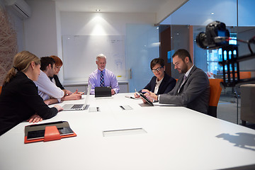 Image showing business people group on meeting