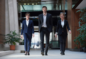 Image showing business people team walking