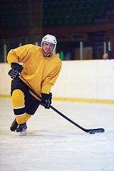 Image showing ice hockey player in action