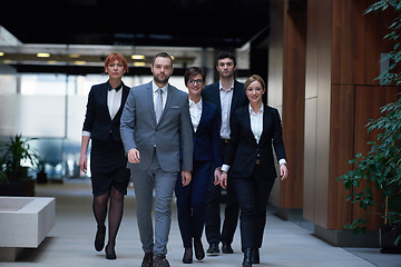 Image showing business people team walking