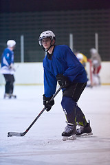 Image showing ice hockey player in action