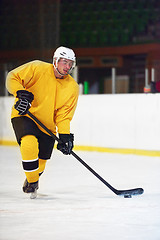 Image showing ice hockey player in action