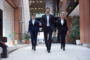 Image showing business people team walking