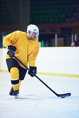 Image showing ice hockey player in action