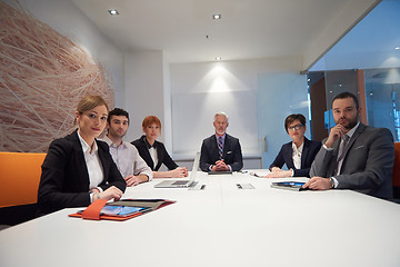 Image showing business people group on meeting