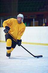 Image showing ice hockey player in action