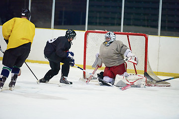 Image showing ice hockey goalkeeper