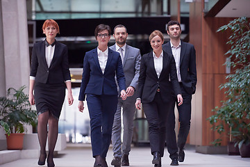 Image showing business people team walking