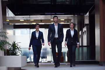 Image showing business people team walking