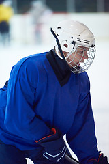 Image showing ice hockey player in action