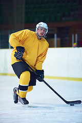 Image showing ice hockey player in action