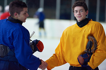 Image showing ice hockey sport players