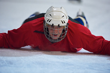 Image showing ice hockey player in action