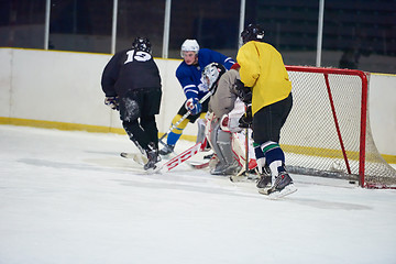 Image showing ice hockey goalkeeper