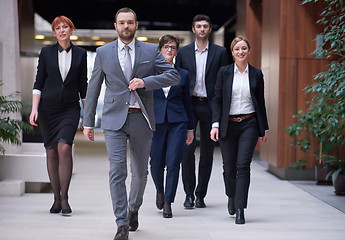 Image showing business people team walking