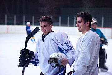 Image showing ice hockey sport players