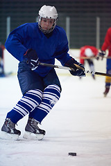 Image showing ice hockey player in action