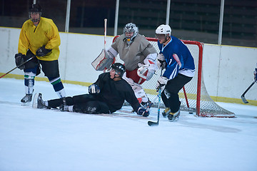 Image showing ice hockey goalkeeper