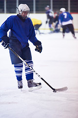 Image showing ice hockey player in action