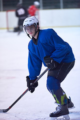 Image showing ice hockey player in action