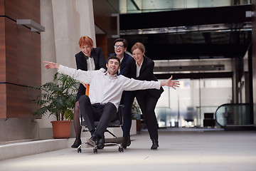 Image showing business people group have fun