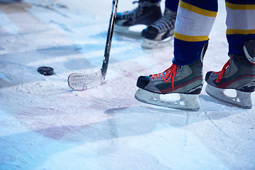 Image showing ice hockey sport players