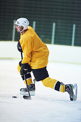 Image showing ice hockey player in action